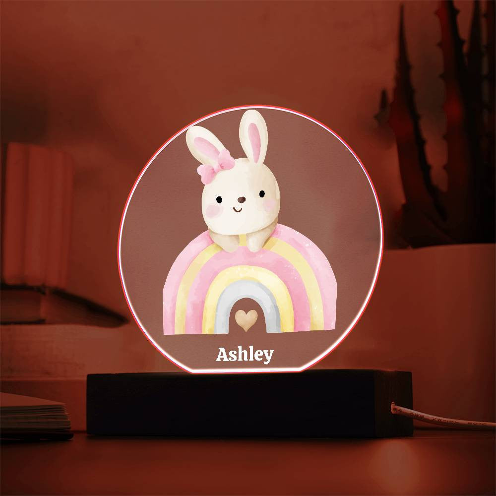 Rainbow and Bunny Night Light-[Heartfelt Family Gift]