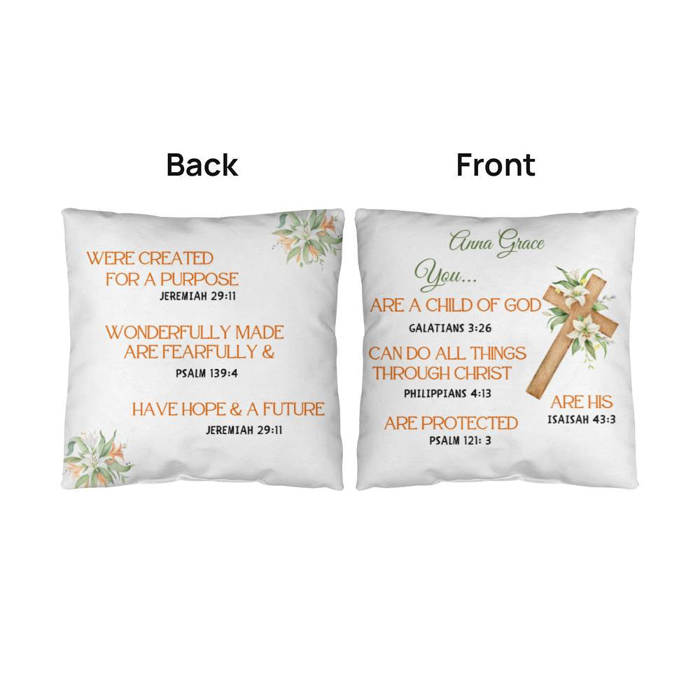 Personalized You Are Religious Quotes Classic Pillow-[Heartfelt Family Gift]