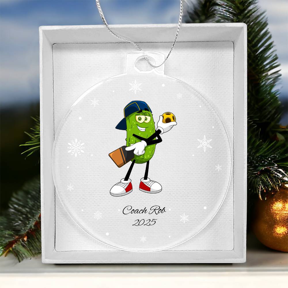 Pickleball Ref Christmas Ornament