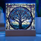 Tree of Life Acrylic Square Plaque-[Heartfelt Family Gift]