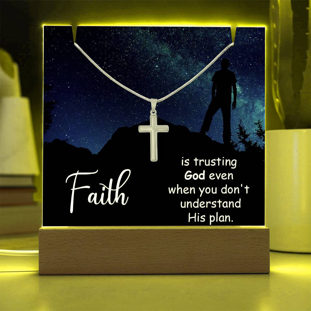 Religious Plaque & Cross Gift Set-[Heartfelt Family Gift]