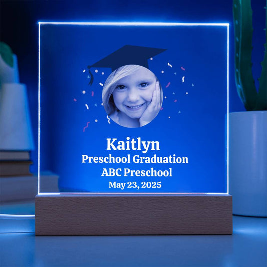 Personalized Preschool Graduation Plaque-[Heartfelt Family Gift]