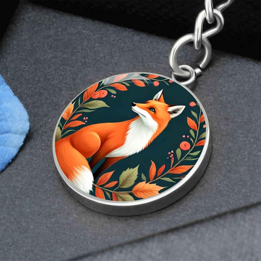 Graphic Circle Keychain