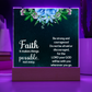 Faith Makes Things PossibleReligious Plaque & Cross Gift Set-[Heartfelt Family Gift]