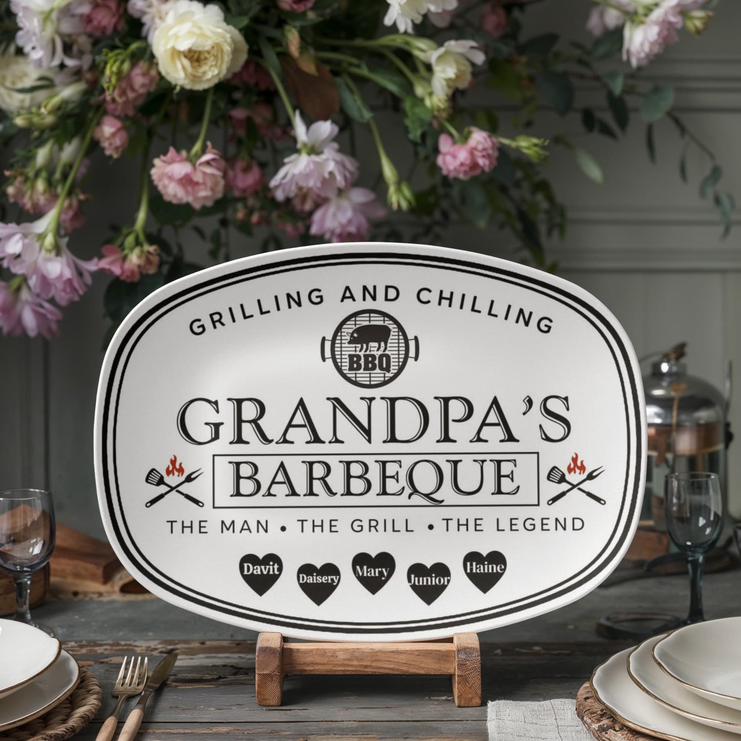 Grandpas Grilling Platter 10”x14” Platter