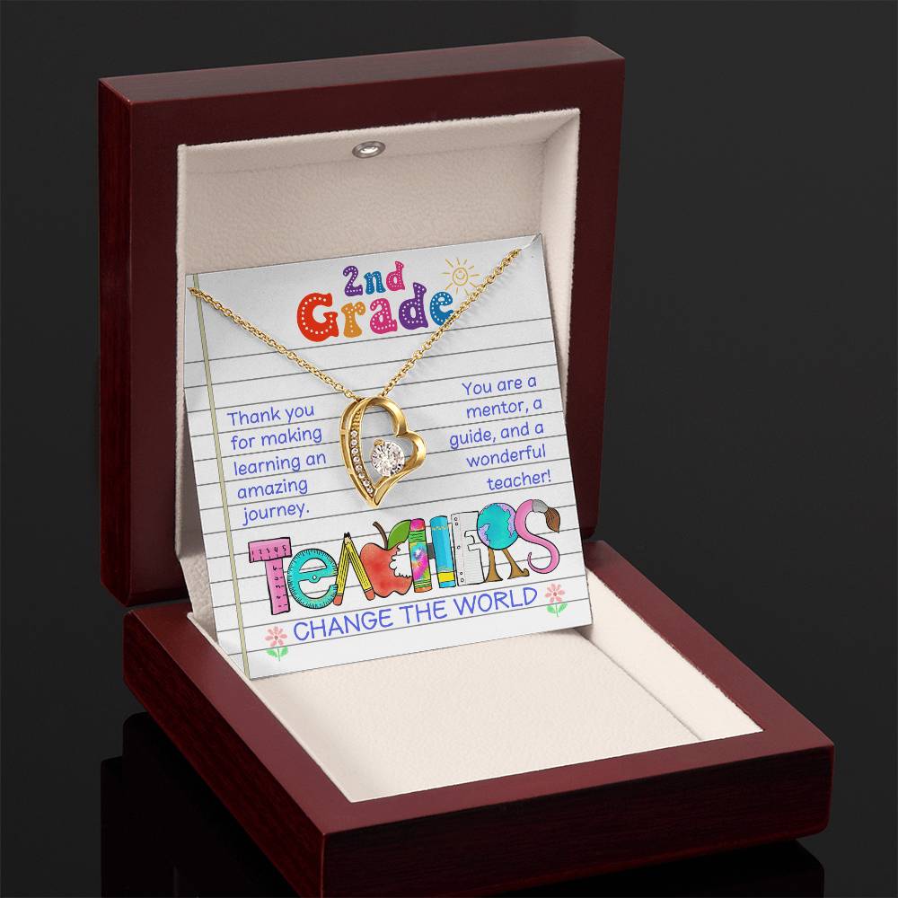 Teacher Thank You Necklace Gift