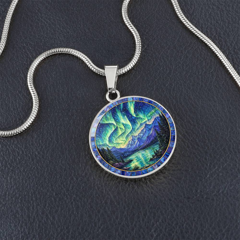 Northern Lights Necklace Pendant, Aurora Borealis Jewelry, Gift for Nature Lovers, Northern Lights Bracelet