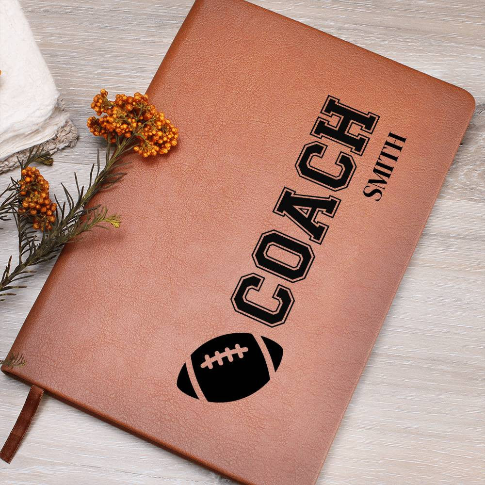 Personalized Football Coach Journal-[Heartfelt Family Gift]