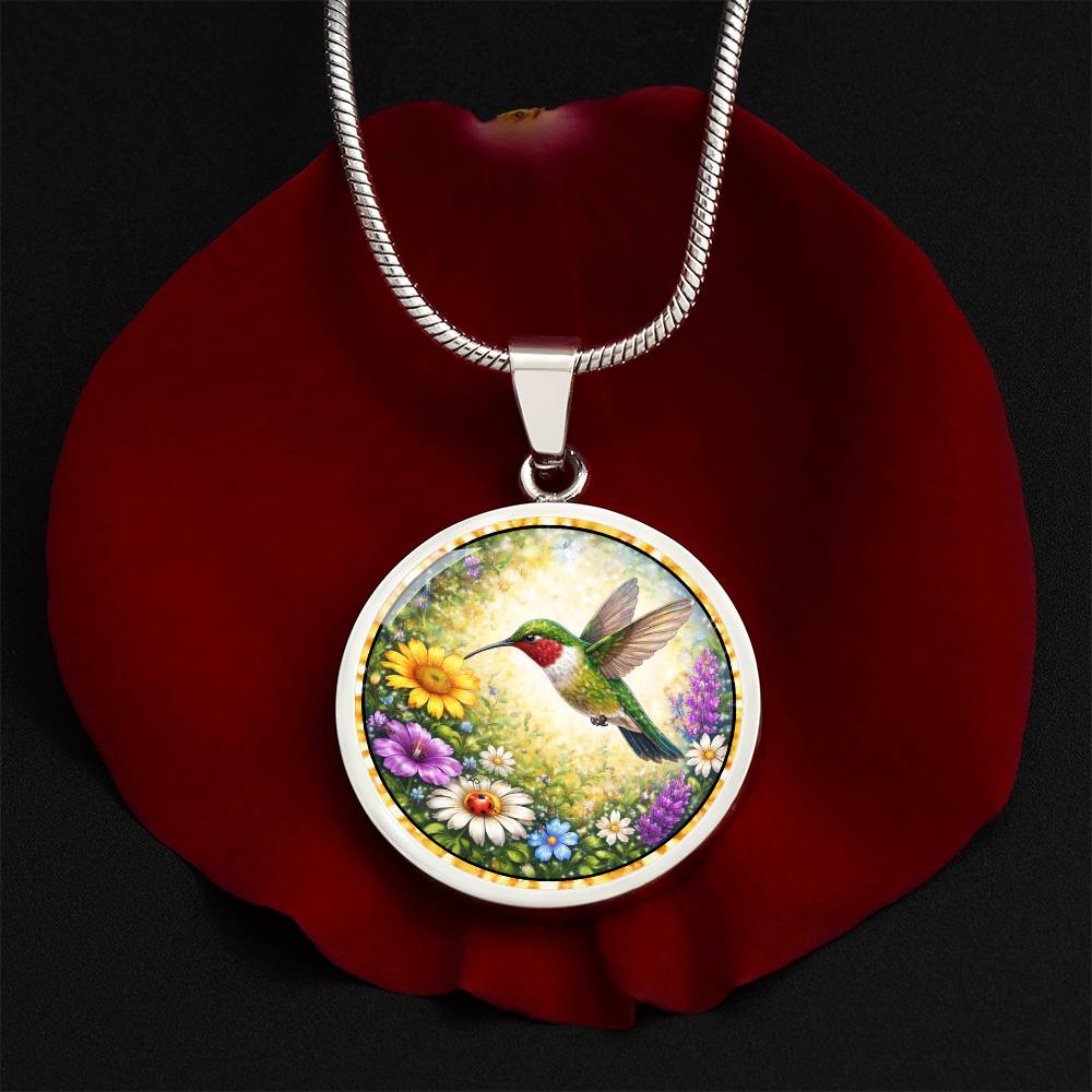 Hummingbird Personalized Engraved Necklace Bracelet or Keychain