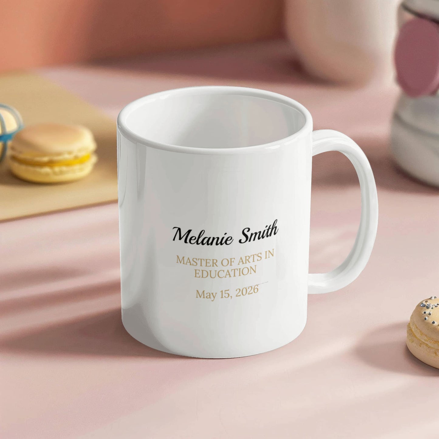 Personalized Masters Degree Graduation Mug-[Heartfelt Family Gift]