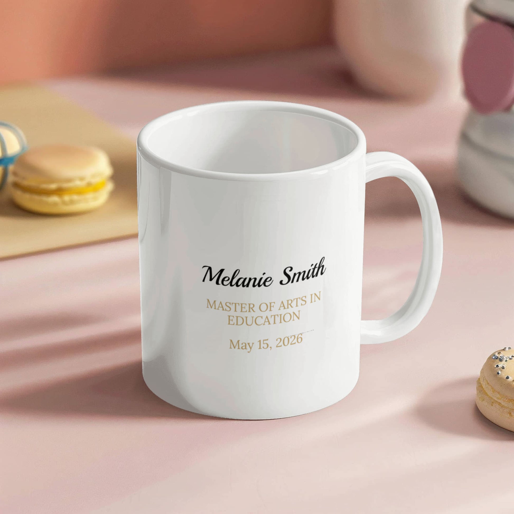 Personalized Masters Degree Graduation Mug-[Heartfelt Family Gift]