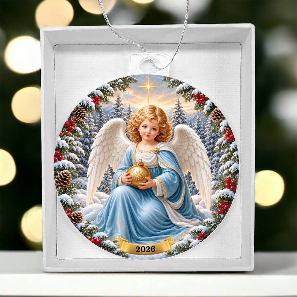 Angel Cherub Christmas Tree Ornament