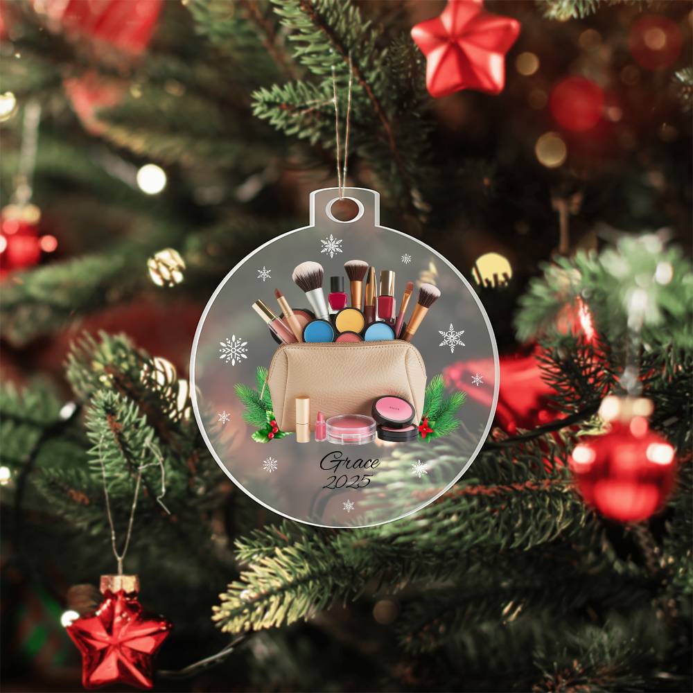 Makeup Christmas Tree Ornament