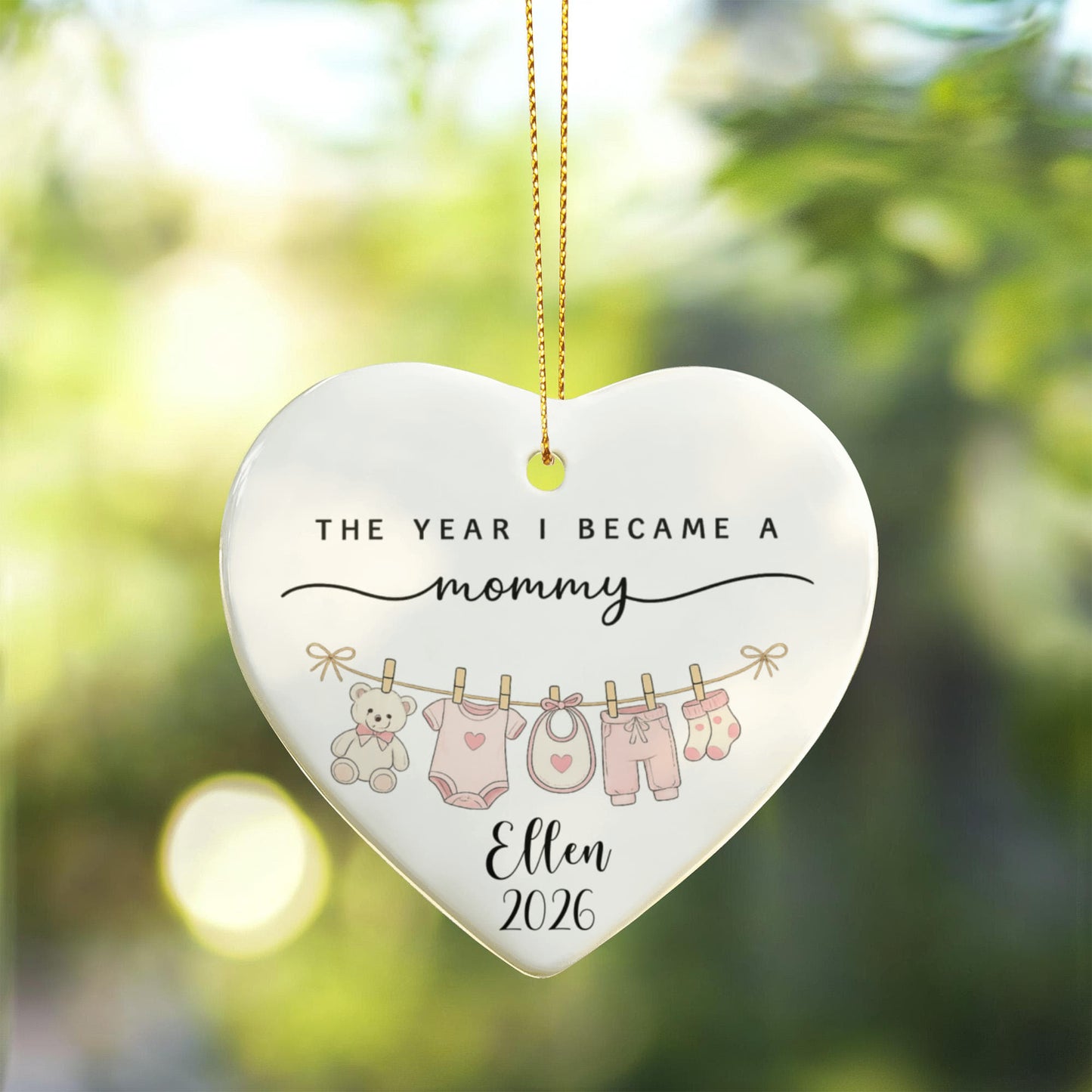 1st Christmas As Mom New Parent Ornament