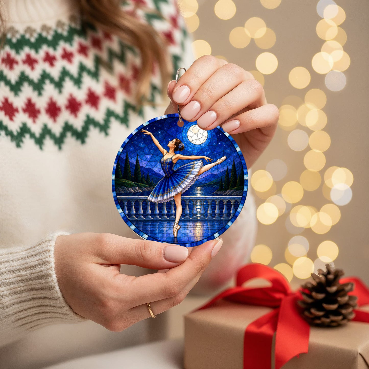 Ballerina Acrylic Christmas Ornaments