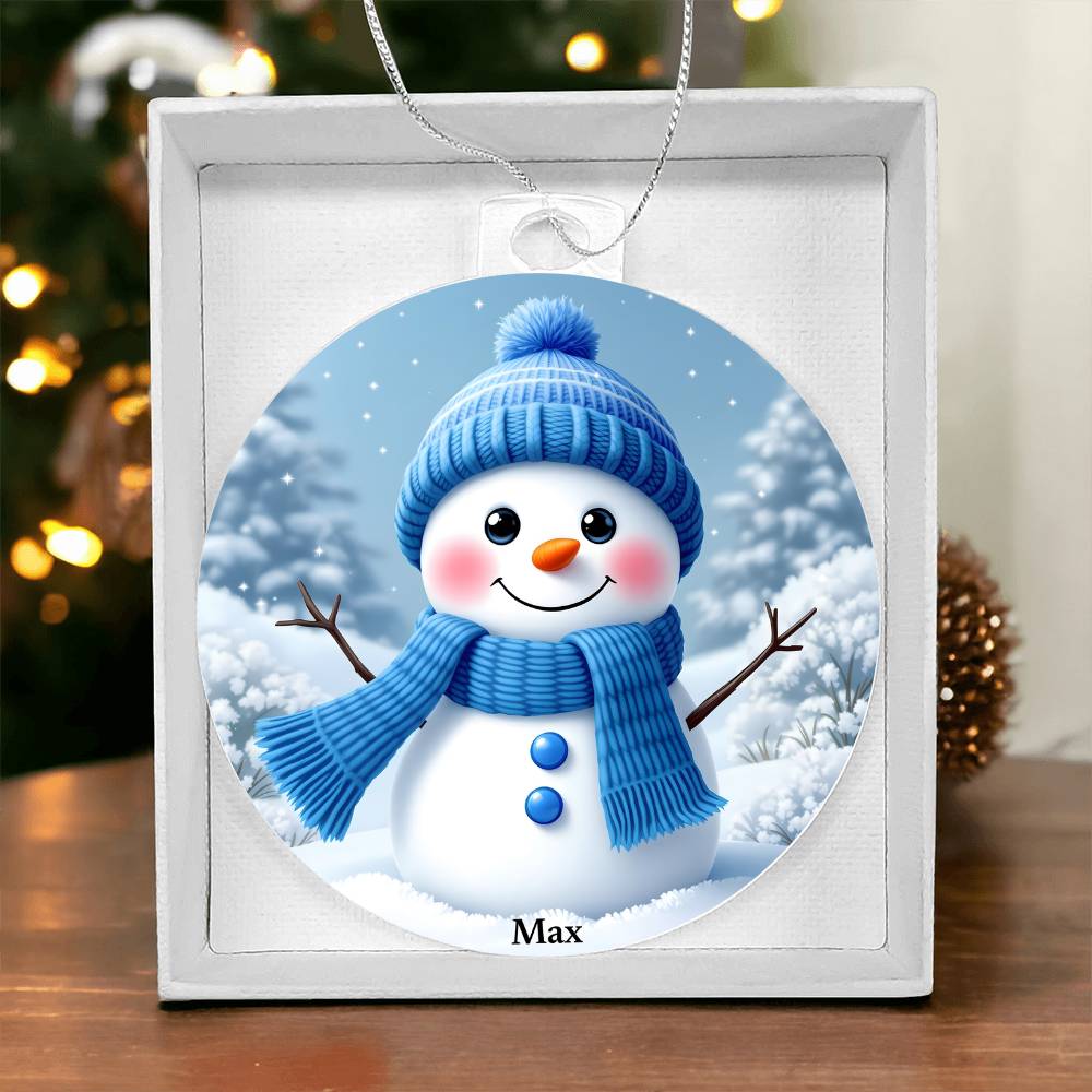 Snowman Acrylic Ornament