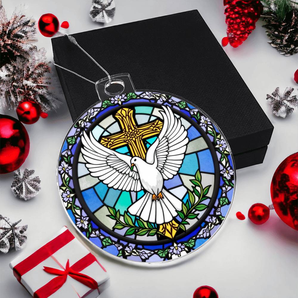 Dove Acrylic Ornament Plaque