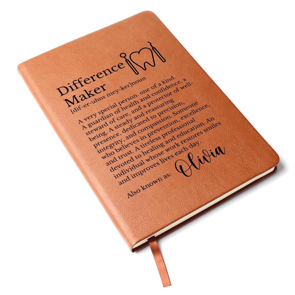 Dental Difference Maker Journal for Dentist or Dental Hygienist