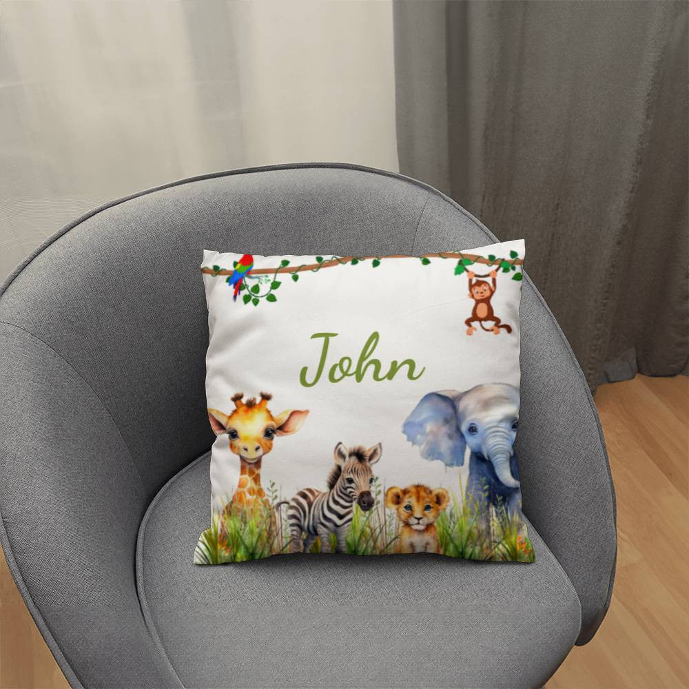 Kids Nursery Safari Zoo Animal Pillow-[Heartfelt Family Gift]