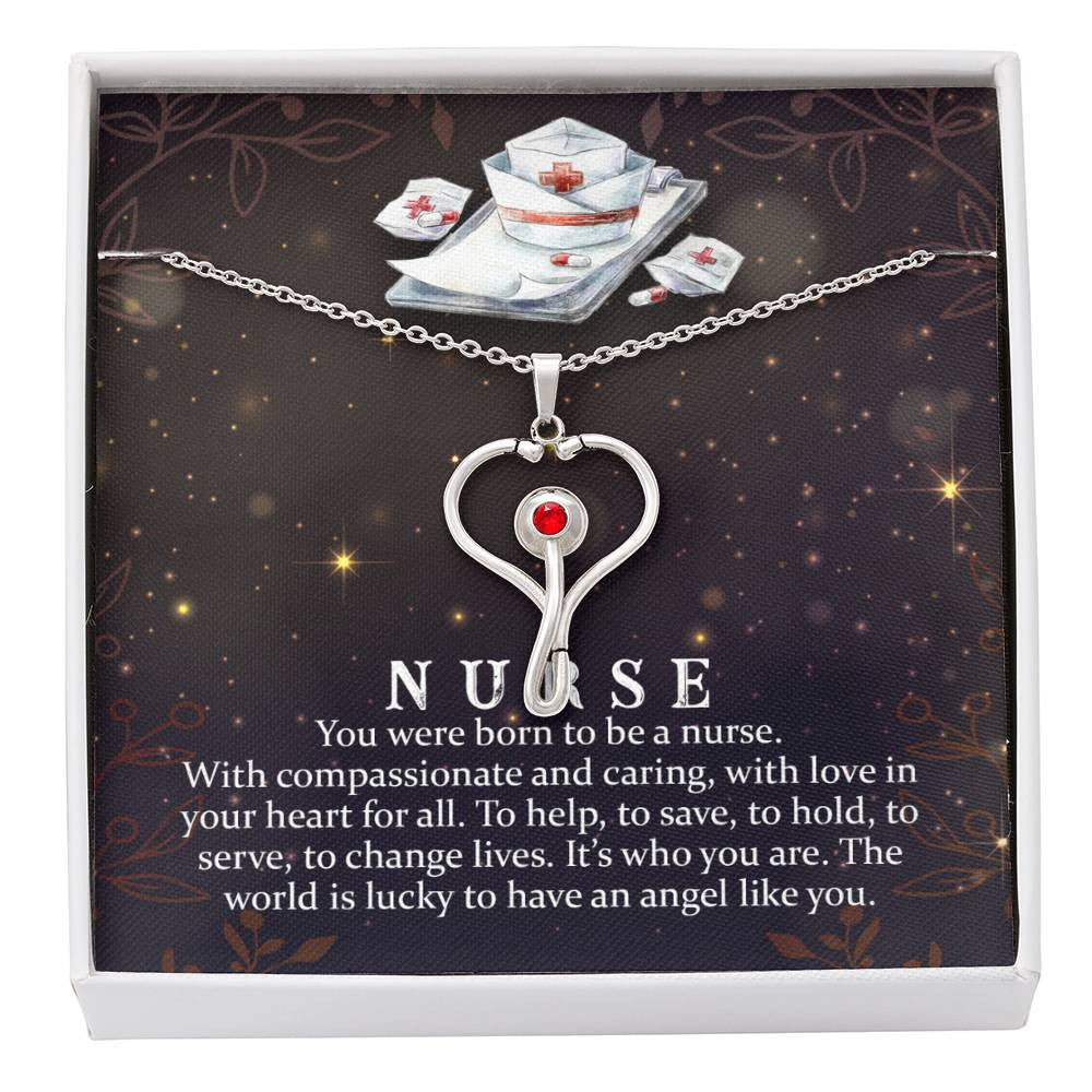 Nurse Stethoscope Necklace Gift-[Heartfelt Family Gift]