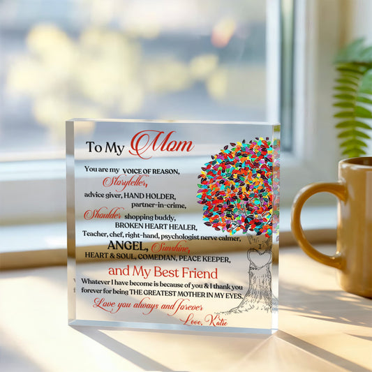 To My Mom Acrylic Plaque Gift