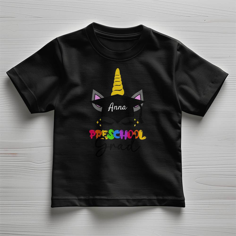 Personalized Name Preschool Graduation T-shirt-[Heartfelt Family Gift]