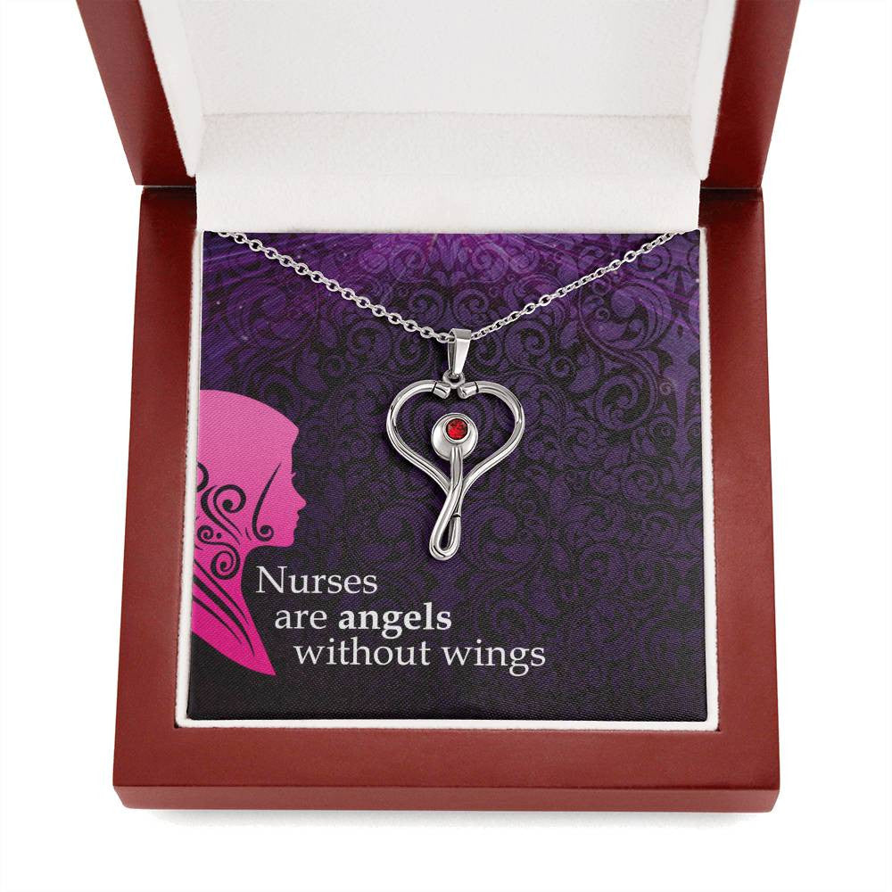 Nurse Stethoscope Necklace Gift-[Heartfelt Family Gift]