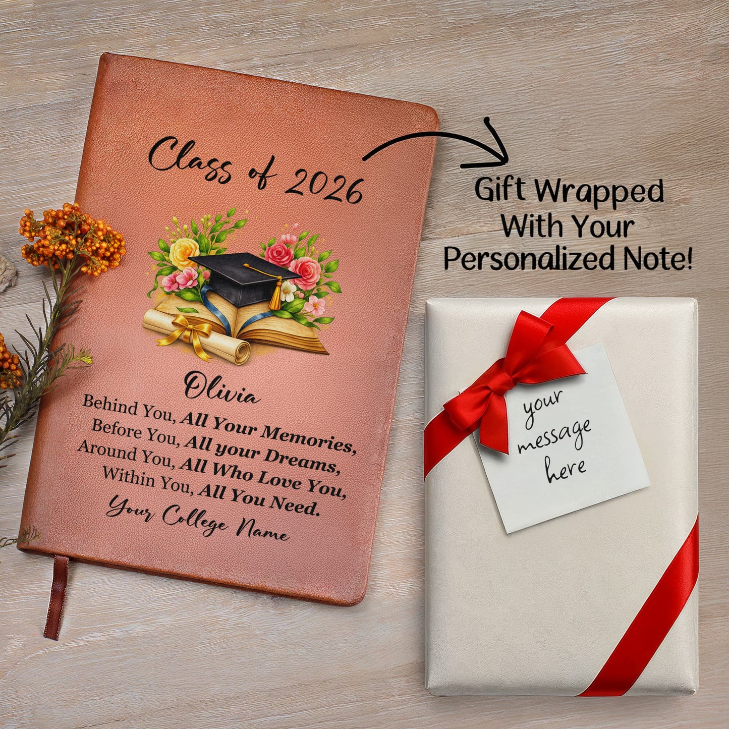 Personalized Graduation Journal Gift