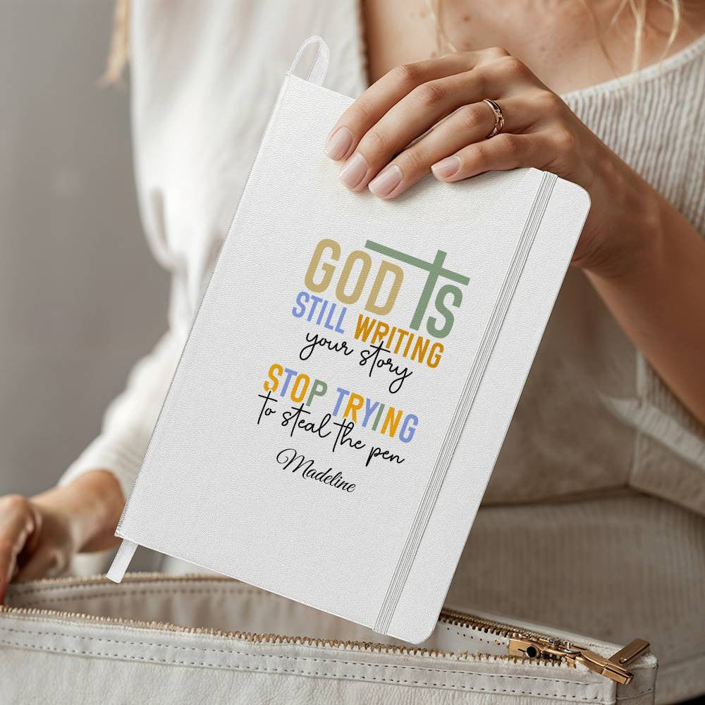 God Is Still Writing You Story Hardover Journal with Pockets