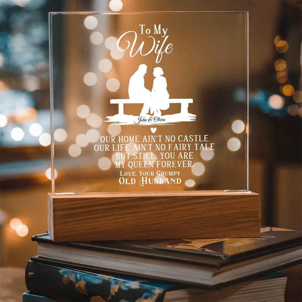 Wife from Husband Romantic Plaque Gift-[Heartfelt Family Gift]