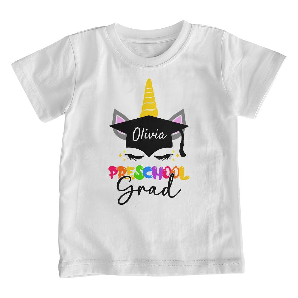 Personalized Name Preschool Graduation T-shirt-[Heartfelt Family Gift]