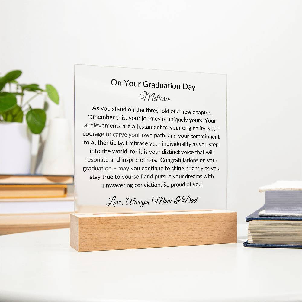 Graduation Acrylic Plaque-[Heartfelt Family Gift]