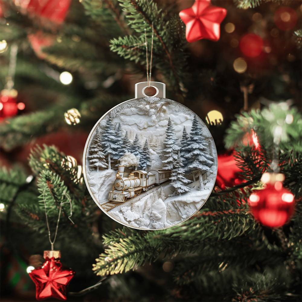 Acrylic Christmas Ornament-[Heartfelt Family Gift]