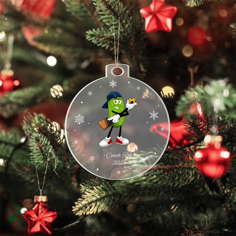 Pickleball Ref Christmas Ornament