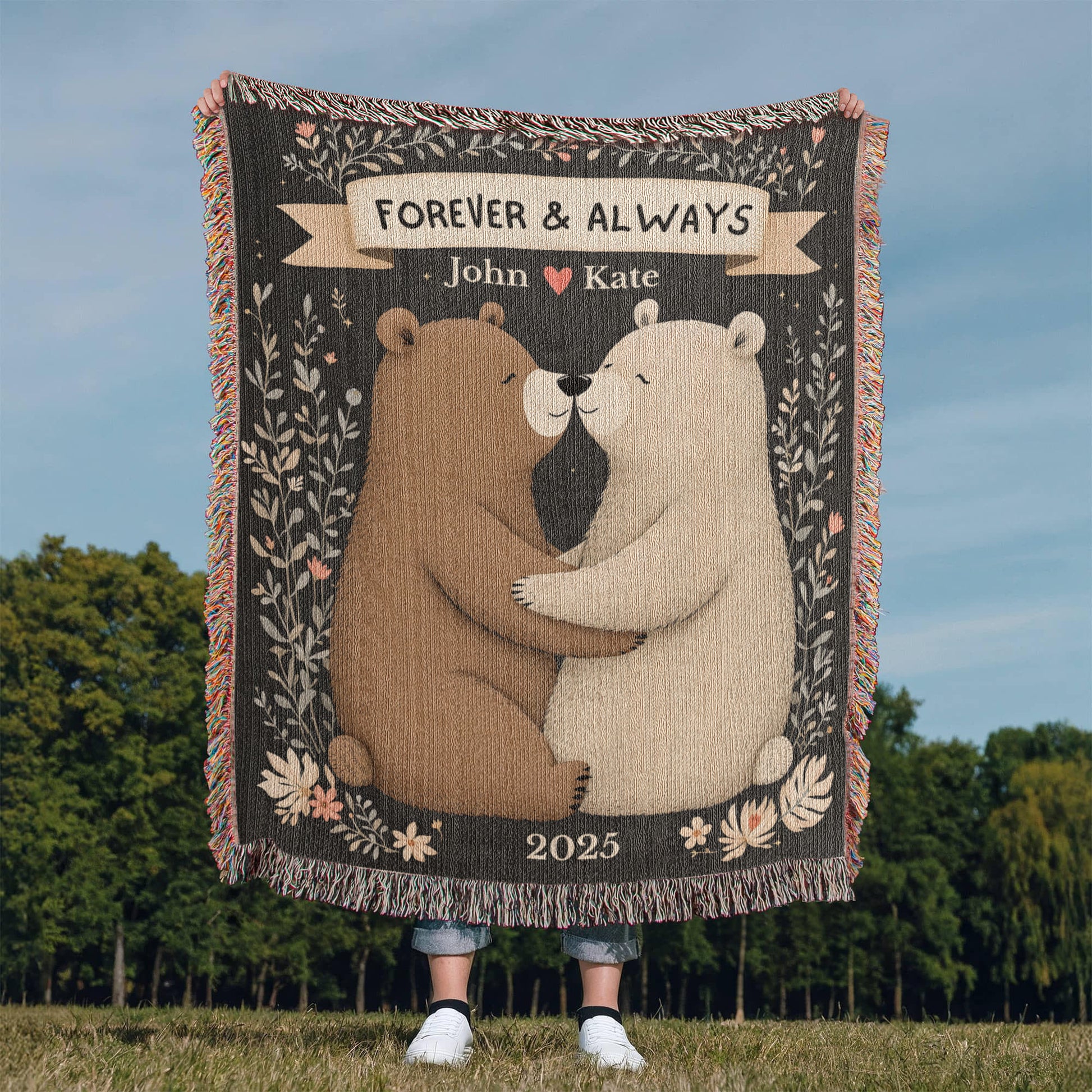 Bear Couple Snuggle Blanket-[Heartfelt Family Gift]
