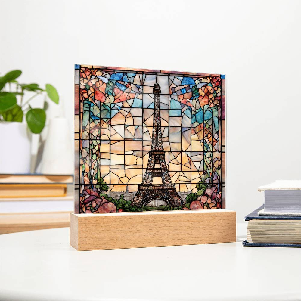 Eiffel Tower Paris Decor LED Acrylic Sign