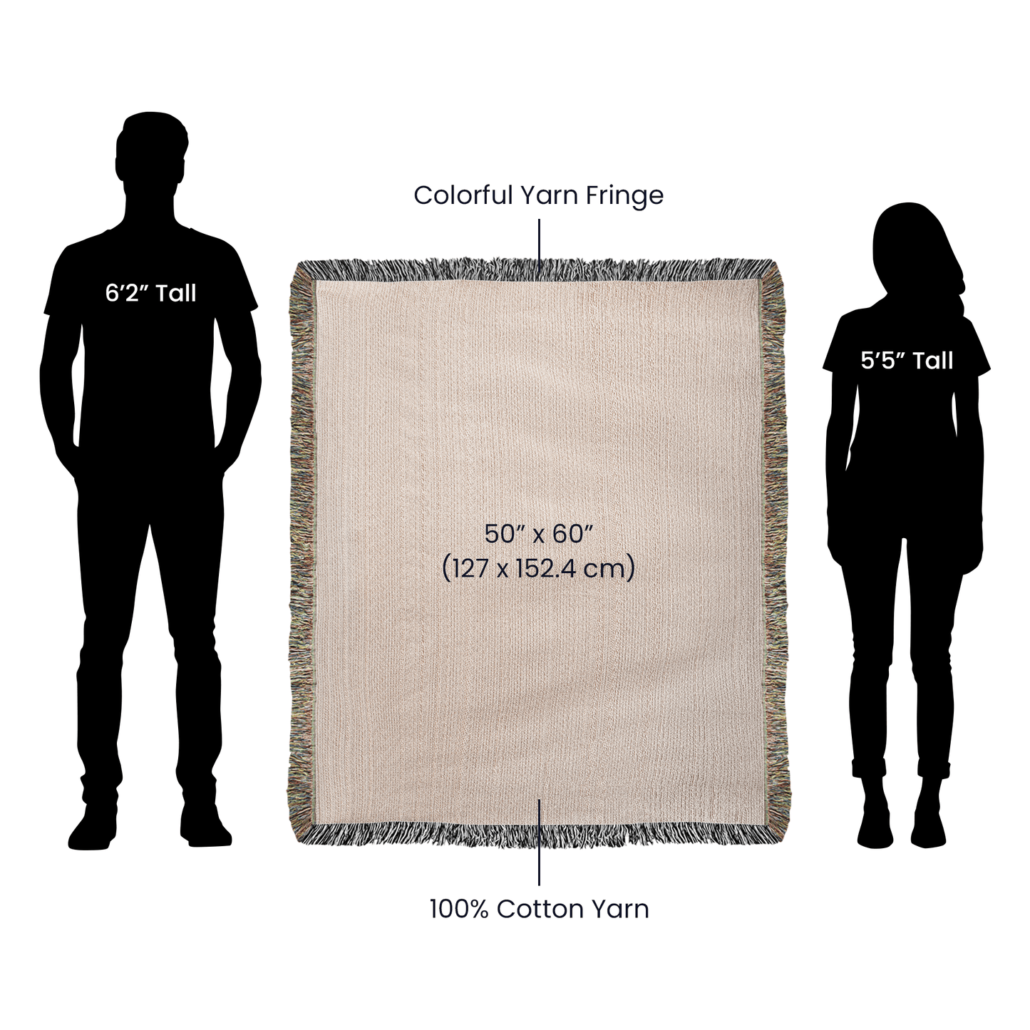 Puerto Rico Culture Inspired Sugar Cane Field Woven Blanket