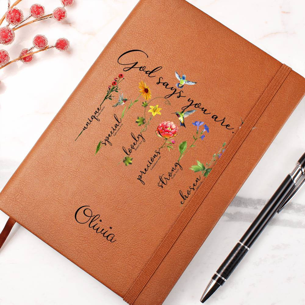 God Says You Are Custom Name Journal-[Heartfelt Family Gift]