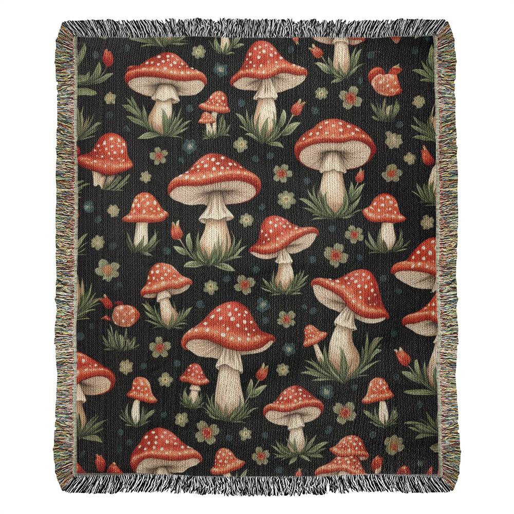 Heirloom Artwork Woven Blanket (Portrait)-[Heartfelt Family Gift]