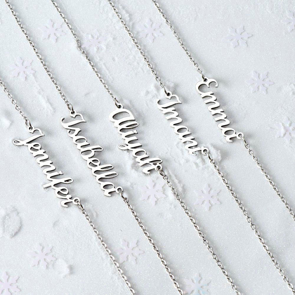 10th Grade Graduation Name Necklace Gift-[Heartfelt Family Gift]
