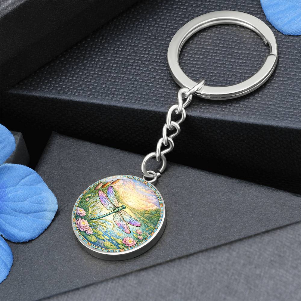 Dragonfly Personalized Engraved Necklace Bracelet or Keychain
