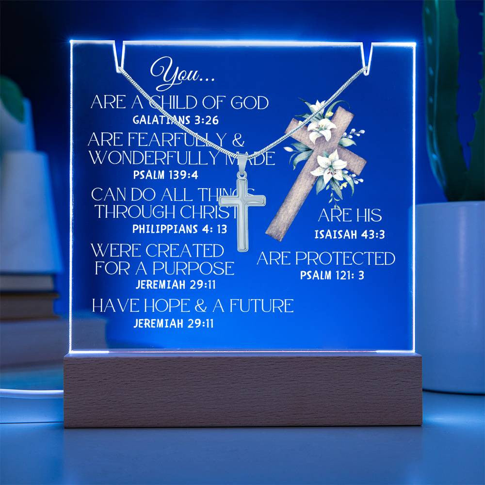 Child of God Necklace and Jewelry holder Gift Set-[Heartfelt Family Gift]