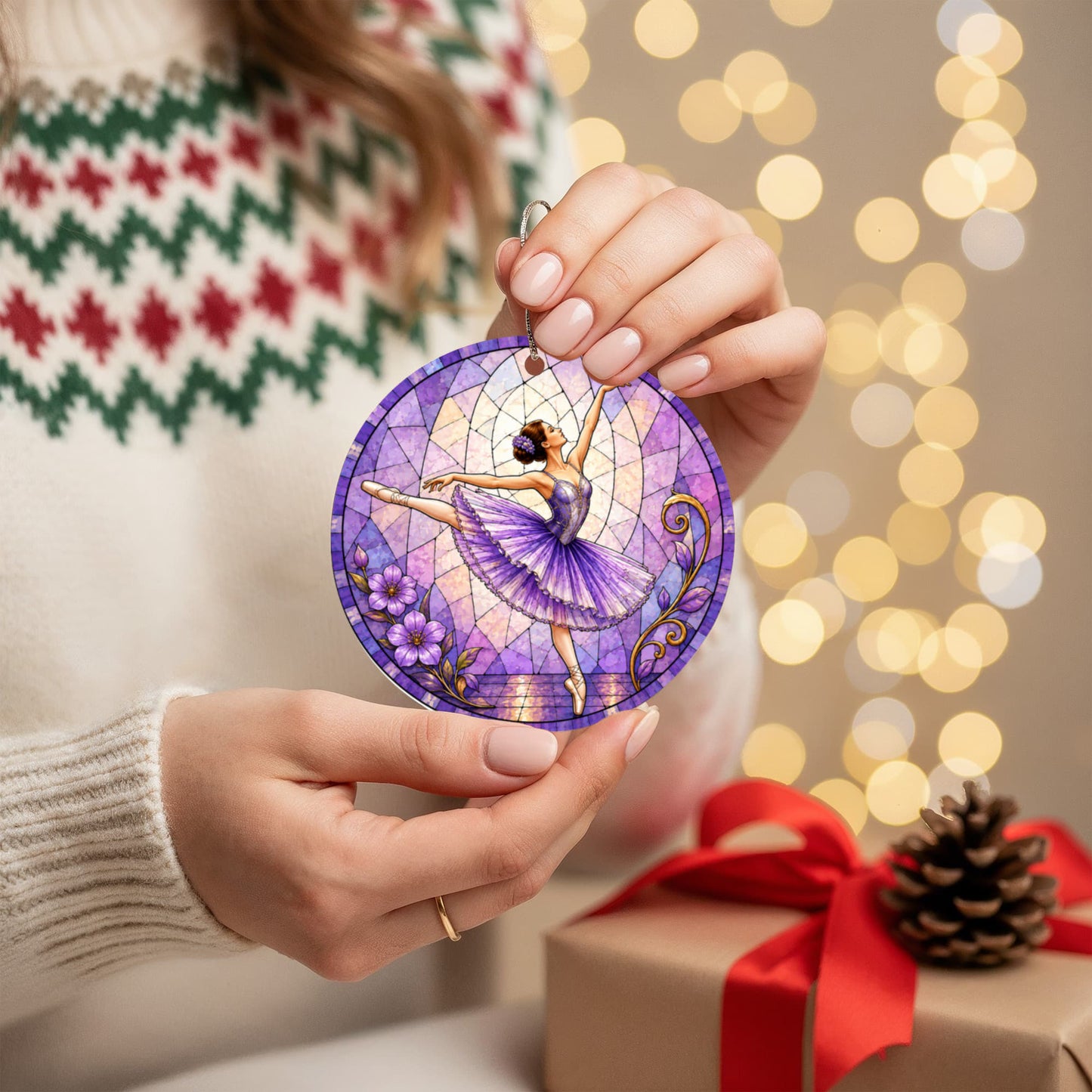 Ballerina Acrylic Christmas Ornaments