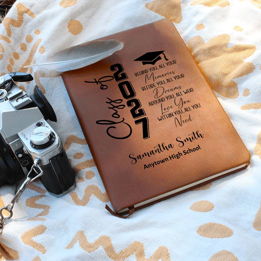 Class of 2027 Graduation Journal, Personalized Senior Notebook, High School Memory Book, Graduate Gift, Graduation Keepsake Journal
