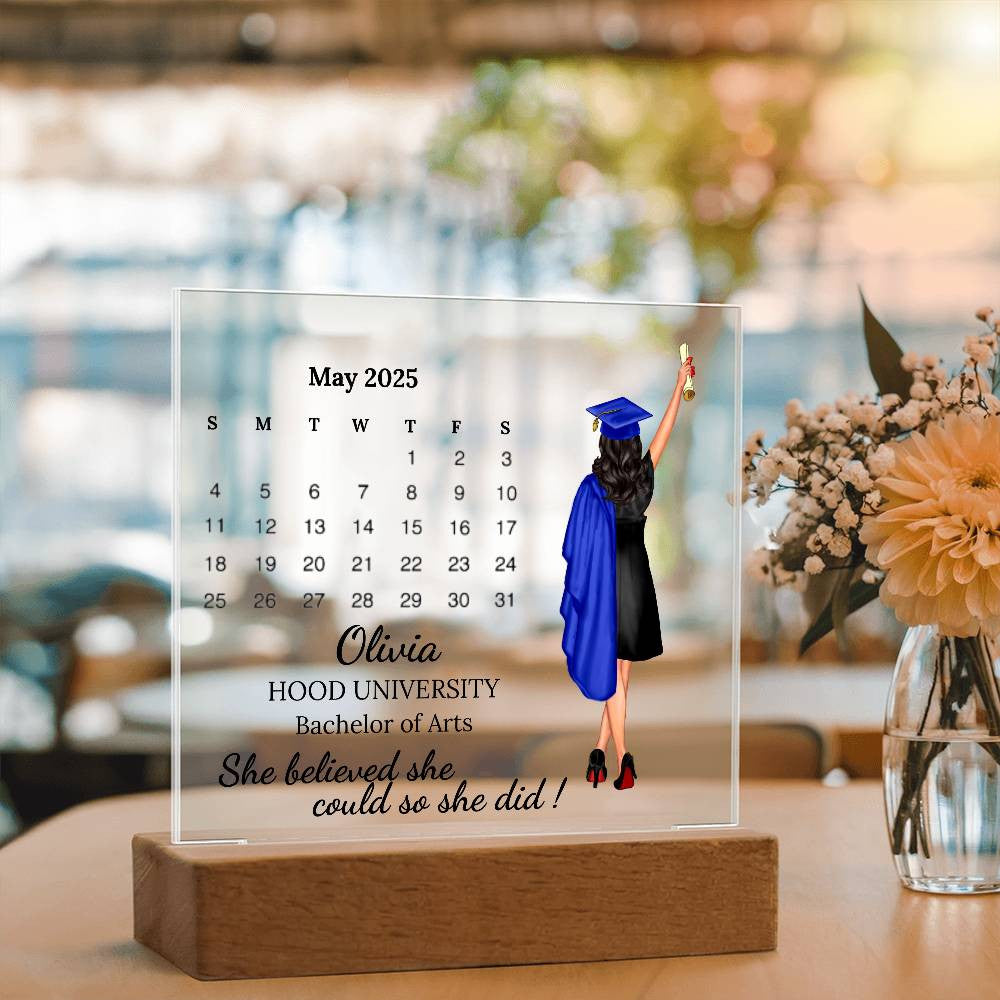 Personalized Graduation Plaque for 2025 Graduate-[Heartfelt Family Gift]