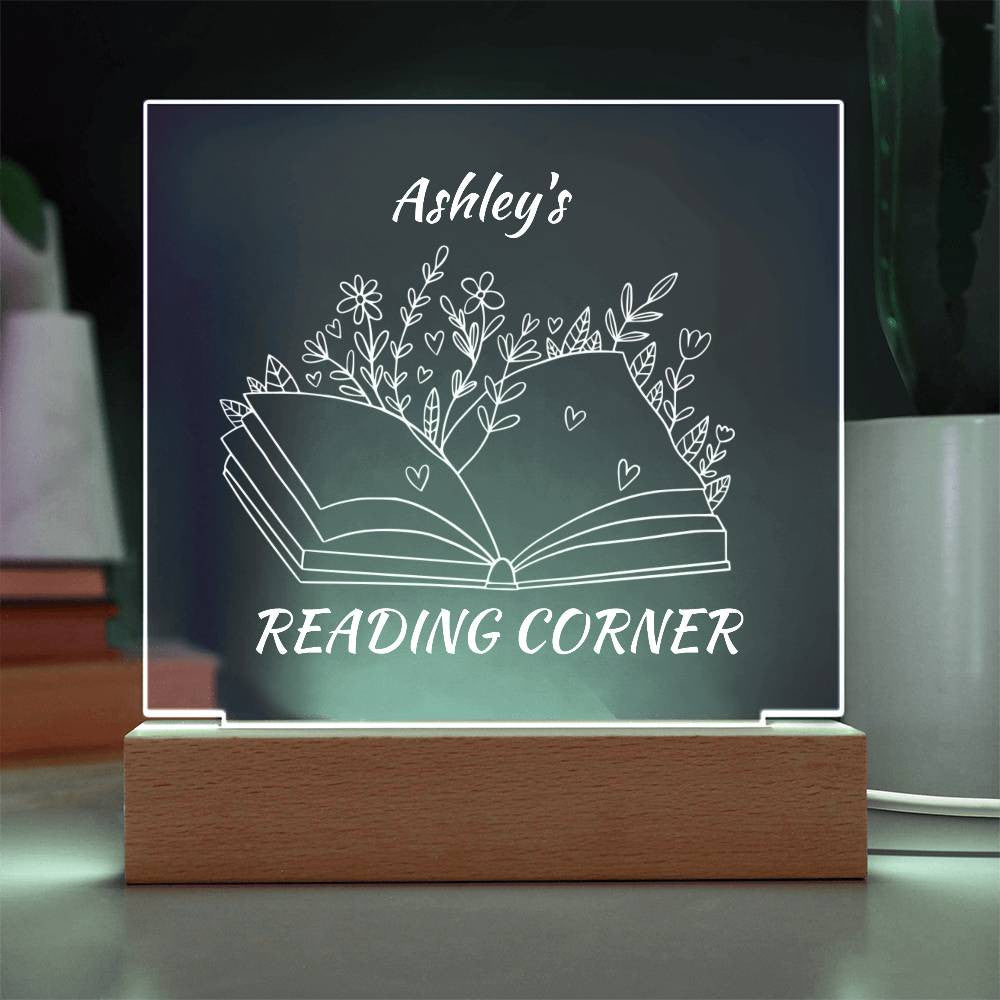 Personalized Book Nook LED Lighted Plaque-[Heartfelt Family Gift]