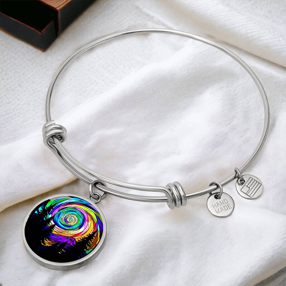 Northern Lights Necklace, Aurora Borealis Pendant, Night Sky Jewelry, Northern Lights Charm, Aurora Borealis Necklace, Night Sky Pendant, Custom Bracelet