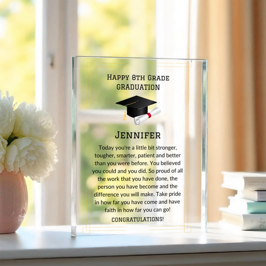 Personalized 6th Grade Graduation Plaque