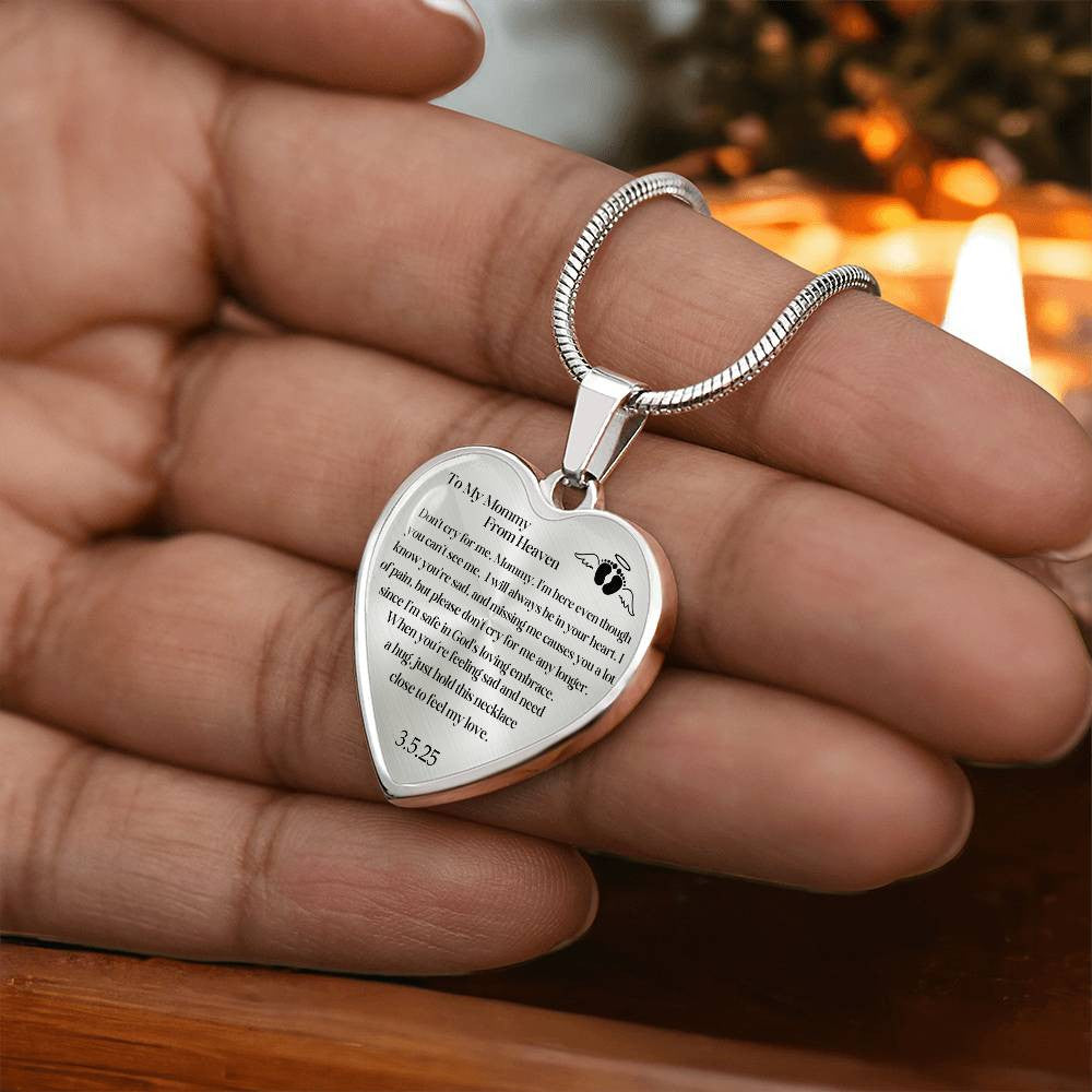 MIscarriage Baby loss necklace gift for mom-[Heartfelt Family Gift]