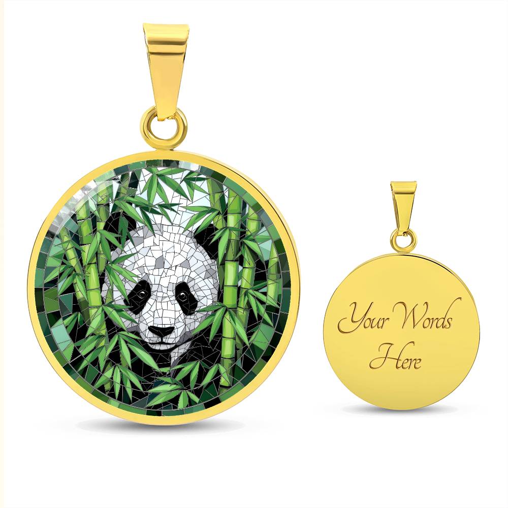 Panda Engraved Necklace